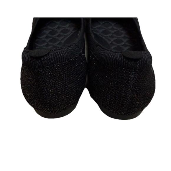 Vivaia Audrey Round-Toe Claire Black Ballet Flats Sparkle Comfort Size 11.5 - Picture 10 of 11